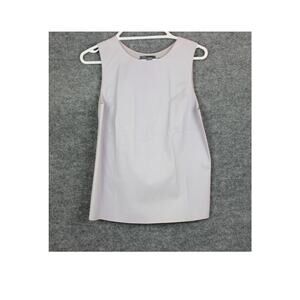 Vince Tank Women's Size 10 Lambs Leather Back 100% Silk Light Purple